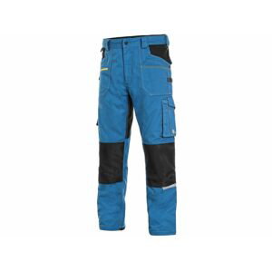 Pánské montérkové kalhoty CXS STRETCH, světle modré-černé - 56