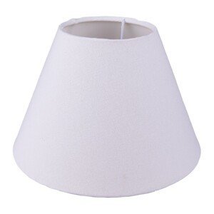 Bílé látkové stínidlo lampy - Ø 23*15 cm / E27 Clayre & Eef