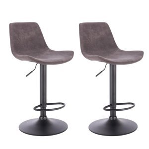 2x Barová židle Hawaj CL-18022 | tmavě šedá