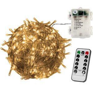 VOLTRONIC 67684 Vánoční řetěz - 20 m, 200 LED, teple bílý, na baterie