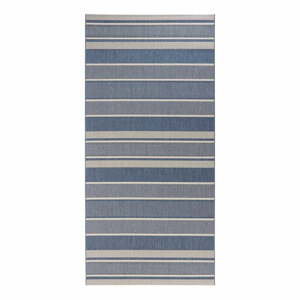 Modrý venkovní koberec NORTHRUGS Strap, 80 x 200 cm