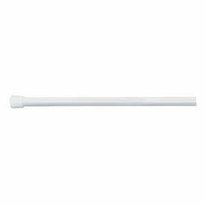 Bílá tyč na sprchový závěs s nastavitelnou délkou iDesign, délka 127 - 221 cm