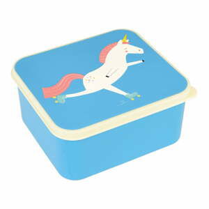 Modrý svačinový box s jednorožcem Rex London Magical Unicorn