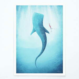 Plakát Travelposter Whale Shark, A3