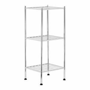 Koupelnový regál ve stříbrné barvě 34x80 cm – Premier Housewares