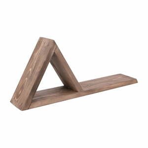 Sada 2 dřevěných nástěnných polic Triangles