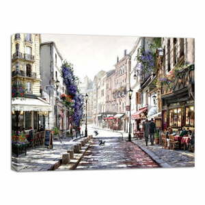 Obraz Styler Canvas Watercolor Paris Mood, 85 x 113 cm