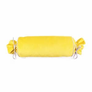 Žlutý povlak na polštář WeLoveBeds Sunny Candy, ⌀ 20 x 58 cm