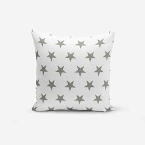 Povlak na polštář s příměsí bavlny Minimalist Cushion Covers Grey Star, 45 x 45 cm