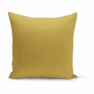 Hořčicově žlutý dekorativní polštář Kate Louise Lisa, 43 x 43 cm