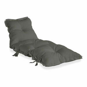 Tmavě šedý variabilní futon vhodný do exteriéru Karup Design OUT™ Sit&Sleep Dark Grey