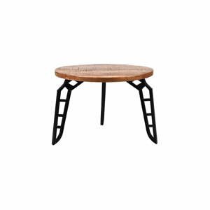 Odkládací stolek s deskou z mangového dřeva LABEL51 Flintstone, ⌀ 60 cm