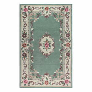 Zelený vlněný koberec Flair Rugs Aubusson, 75 x 150 cm