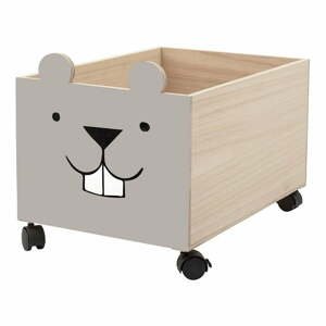 Dřevěný dětský úložný box na kolečkách Elene - Bloomingville Mini