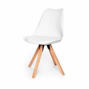 Sada 2 bílých židlí s podnožím z bukového dřeva loomi.design Eco