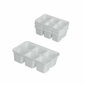 Sada 4 bílých formiček na led Metaltex Ice Cube