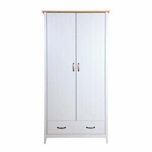 Bílá šatní skříň Steens Norfolk, 192 x 99 cm