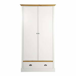 Krémově bílá šatní skříň Steens Sandringham, 192 x 104 cm
