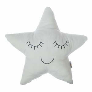 Světle šedý dětský polštářek s příměsí bavlny Apolena Pillow Toy Star, 35 x 35 cm