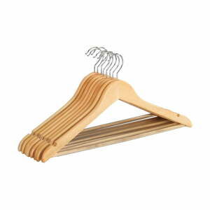 Sada 8 dřevěných ramínek na oblečení Wenko Shaped Hanger Eco