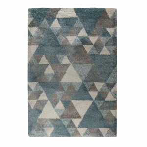 Modro-šedý koberec Flair Rugs Nuru, 80 x 150 cm