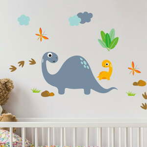 Nástěnné dětské samolepky Ambiance Cute Dinosaurus Stickers