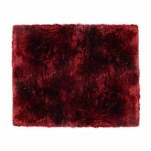 Červený koberec z ovčí kožešiny Royal Dream Zealand Sheep, 130 x 150 cm