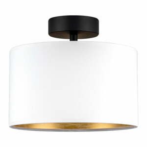 Bílé stropní svítidlo s detailem ve zlaté barvě Bulb Attack Tres S, ⌀ 25 cm
