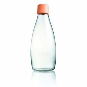 Meruňkově oranžová skleněná lahev ReTap s doživotní zárukou, 800 ml