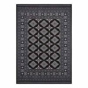 Černý koberec Nouristan Sao Buchara, 80 x 150 cm