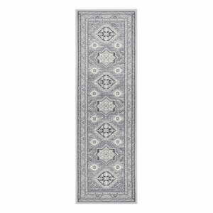 Světle šedý koberec Nouristan Saricha Belutsch, 80 x 250 cm