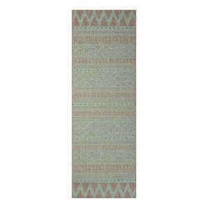 Zeleno-béžový venkovní koberec Bougari Sidon, 70 x 200 cm