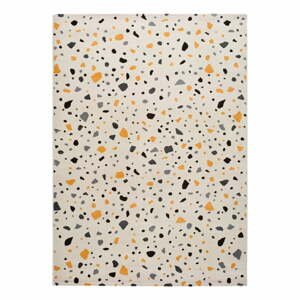Bílý koberec Universal Adra Punto, 57 x 110 cm