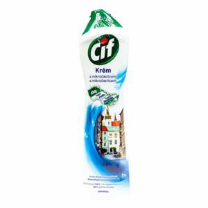 Bílý tekutý písek do koupelny a kuchyně Cif, 500 ml