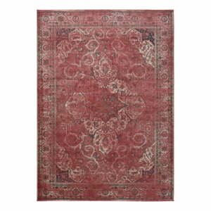 Červený koberec z viskózy Universal Lara Rust, 60 x 110 cm