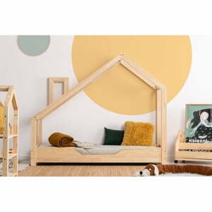 Domečková postel z borovicového dřeva Adeko Luna Bek, 80 x 190 cm