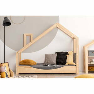 Domečková postel z borovicového dřeva Adeko Luna Elma, 70 x 150 cm