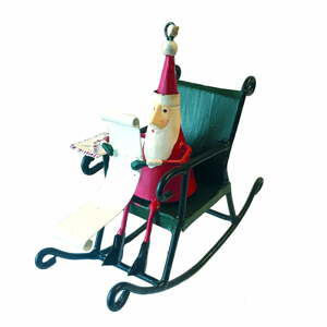 Vánoční závěsná ozdoba G-Bork Santa in Rocking Chair