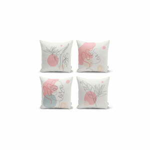 Sada 4 dekorativních povlaků na polštáře Minimalist Cushion Covers Minimalist Woman, 45 x 45 cm