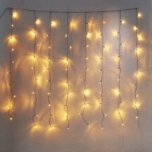 Venkovní světelný LED řetěz Best Season Curtain, 80 světýlek