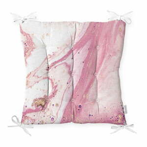 Podsedák s příměsí bavlny Minimalist Cushion Covers Pinky Abstract, 40 x 40 cm