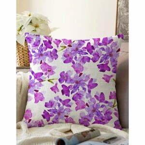 Béžovo-fialový povlak na polštář s příměsí bavlny Minimalist Cushion Covers Lilas, 55 x 55 cm
