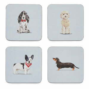 Set 4 podtácků Cooksmart ® Curious Dogs