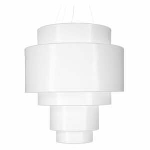 Bílé závěsné svítidlo ø 80 cm Elber - Nice Lamps