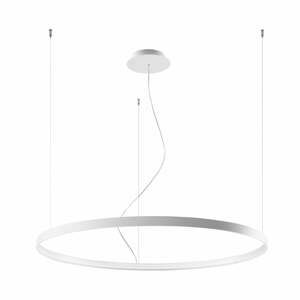 Bílé závěsné svítidlo Nice Lamps Ganica, ø 100 cm