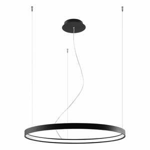 Černé závěsné svítidlo Nice Lamps Ganica, ø 80 cm