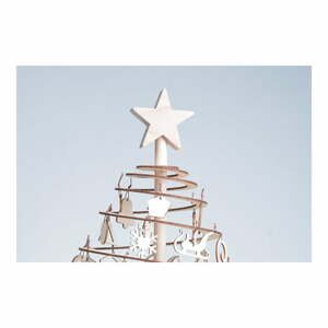 Dřevěná hvězda na dekorativní vánoční stromek Spira Small