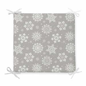 Vánoční podsedák s příměsí bavlny Minimalist Cushion Covers Flakes, 42 x 42 cm