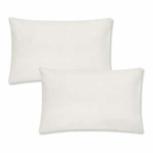 Sada 2 béžových povlaků na polštář z organické bavlny Bianca Organic, 50 x 75 cm
