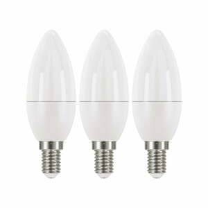 Sada 3 LED žárovek EMOS Classic Candle NW, 6W E14